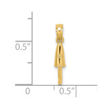 14K 3-D Buoy Charm