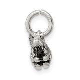 Sterling Silver Antiqued Squirrel Charm - QC-BD4897F2-3692