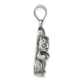Sterling Silver Antiqued Squirrel Charm - QC-D7149491-5531