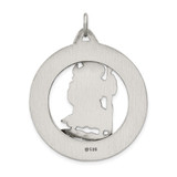 Sterling Silver Antiqued St. Christopher Medal - QC-902D1685-5800