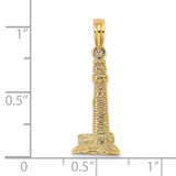 14K 3D Cape May, NJ Lighthouse Charm