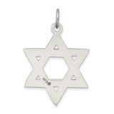 Sterling Silver Antiqued Star of David Charm - QC-6B143106-9841