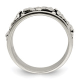 Sterling Silver Antiqued w/ 14k Gold Centers Daisy Ring - QR-6201F55A-1140