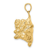 14K 3-D Conch Shell Charm - K8-443F5EAD-9663