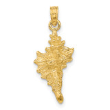 14K 3-D Conch Shell Charm - K8-9510592F-2544