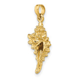 14K 3-D Conch Shell Charm - K8-9510592F-2544