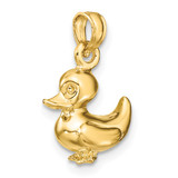 14K 3-D Duckling Charm