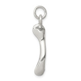 Sterling Silver Antiqued Wish Bone Charm