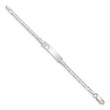 Sterling Silver Baby ID with Cut-out Heart Bracelet - QI-7076315A-2508