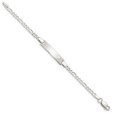 Sterling Silver Baby ID with Heart Bracelet - QI-4EBED0EF-5111