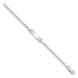 Sterling Silver Baby ID with Heart Bracelet - QI-F1AF2C2B-2344
