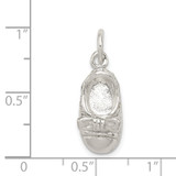 Sterling Silver Baby Shoe Charm - QC-087A96CF-1951