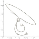Sterling Silver Beaded Adjustable Bracelet - QG-1E6AB227-4456
