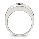 Sterling Silver Black Agate Ring - QR-9EB68BD9-7586