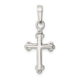 Sterling Silver Budded Cross Pendant - QC-6440D97A-3211