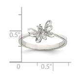 Sterling Silver Butterfly Ring - QR-696DF787-2166