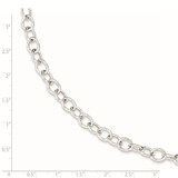 Sterling Silver Cable 6.75mm Necklace