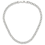 Sterling Silver Cable 6.75mm Necklace