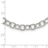 Sterling Silver Cable 6.75mm Necklace