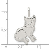 Sterling Silver Cat Charm - QC-8ACFD78E-7685