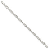 Sterling Silver Cats Bracelet - QA-AEC79095-4986
