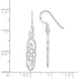 Sterling Silver Celtic Design Dangle Earrings