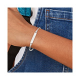 Sterling Silver Children's ID Bracelet - QI-157C8913-2035