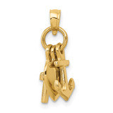 14K 3D Faith, Hope and Charity Charm - D9-53E33ADF-4132