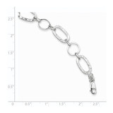 Sterling Silver Circle Bracelet - QG-A535875C-3694