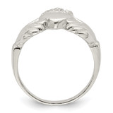 Sterling Silver Claddagh Ring - QR-1ABE6074-3997