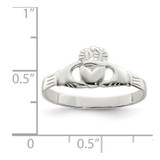 Sterling Silver Claddagh Ring - QR-90423B27-7740