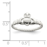 Sterling Silver Claddagh Ring - QR-9CD8F325-2764