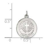 Sterling Silver Confirmation Medal - QC-4C131938-9993