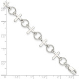 Sterling Silver Cross Bracelet