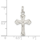 Sterling Silver Crucifix Charm - QC-759A5E10-9298
