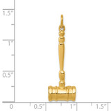 14k 3-D Gavel Charm - A1-EBD5BF36-3387