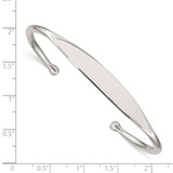 Sterling Silver Cuff Bangle - QB-654FA001-7990