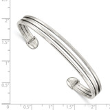 Sterling Silver Cuff Bangle - QB-97BFEA5C-2605