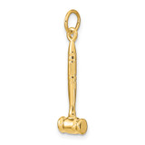 14k 3-D Gavel Charm - A4-CC80F7E3-8884