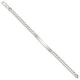 Sterling Silver Curb ID Bracelet - QC-5D2A9398-7689