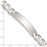 Sterling Silver Curb Link ID Bracelet - QC-4FE504E3-2079