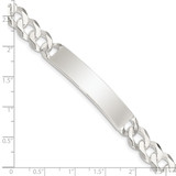 Sterling Silver Curb Link ID Bracelet - QI-3D98CC4E-5454