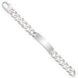 Sterling Silver Curb Link ID Bracelet - QI-8F1A1835-4185