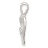 Sterling Silver CZ & Heart Pendant - QP-608541DF-8102