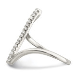 Sterling Silver CZ Bar Ring - QR-A60ACDA8-4934