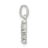 Sterling Silver CZ Cross Charm - QC-D7ADC9F5-5121
