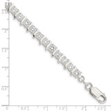Sterling Silver CZ Fancy Polished Bracelet - QX-63E6F643-5432