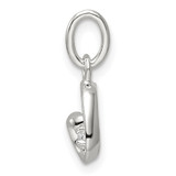 Sterling Silver CZ Heart Pendant - QP-5B0204A2-9936