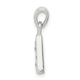 Sterling Silver CZ Letter A Initial Pendant - QC-90330138-8625