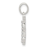 Sterling Silver CZ Letter E Initial Pendant - QC-43BBB388-9644